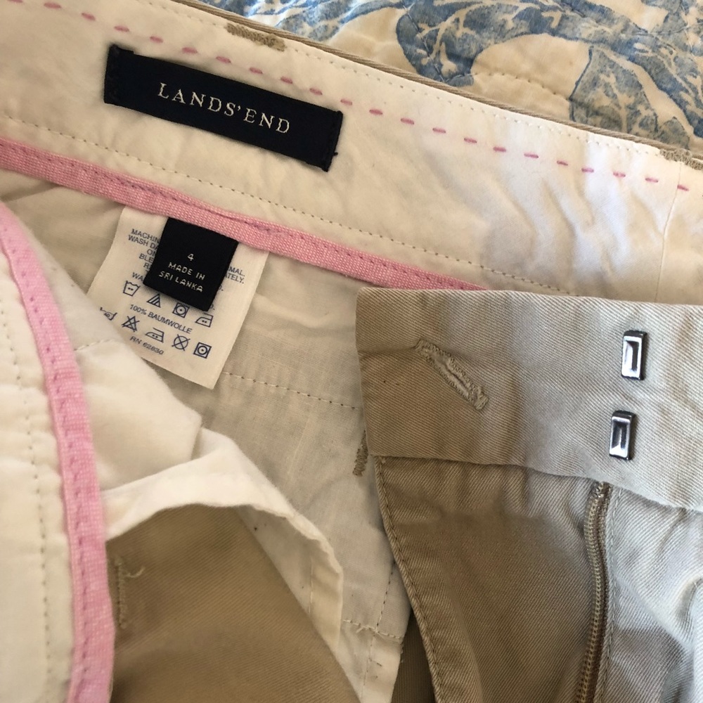 Lands End Cropped Chino